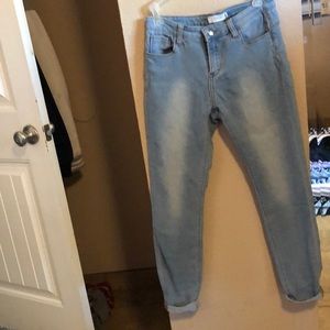Light blue skinny jeans